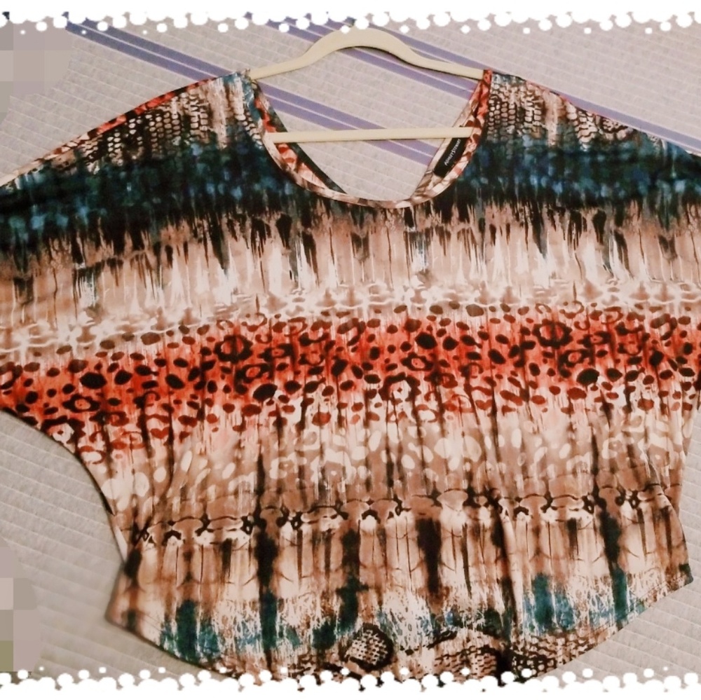 Drawstring back blouse